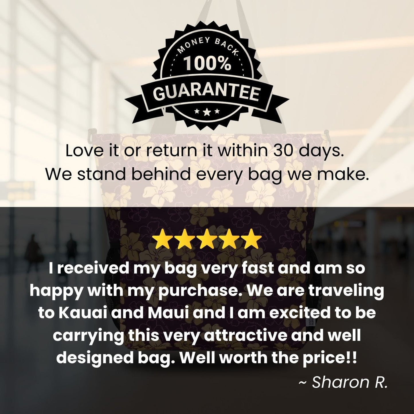 Holoholo Bag with Crossbody Strap (Puʻuwai Plum)