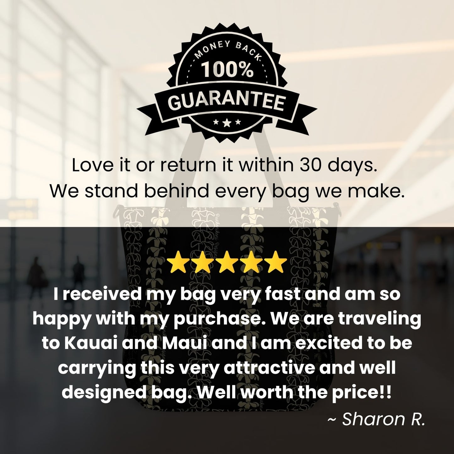 Holoholo Bag with Crossbody Strap (Beige Lei)