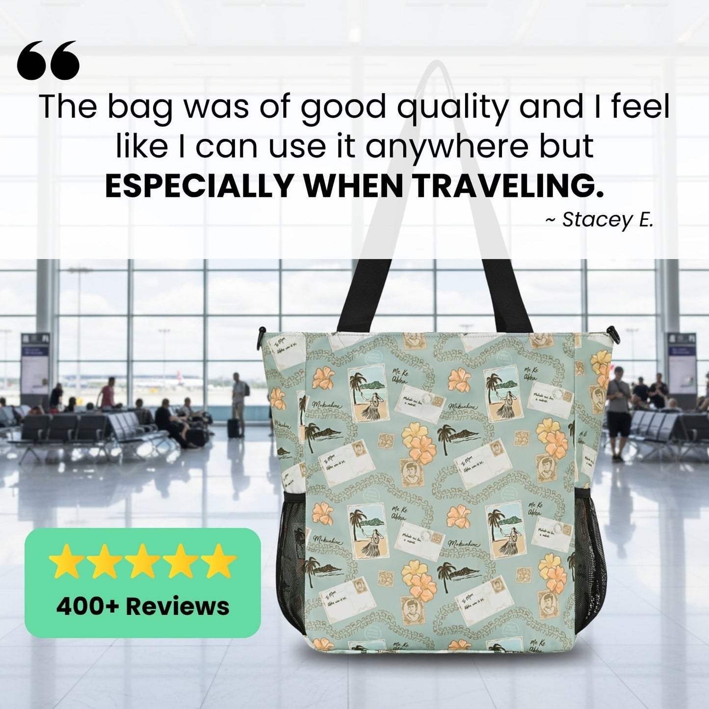 Holoholo Bag with Crossbody Strap (Makuahine Postcard)