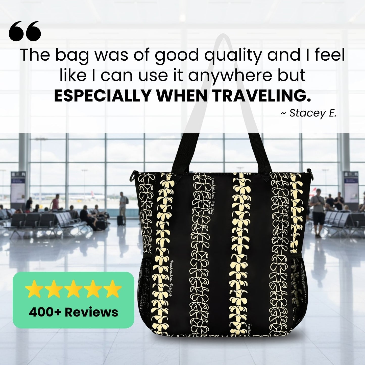 Holoholo Bag with Crossbody Strap (Beige Lei)