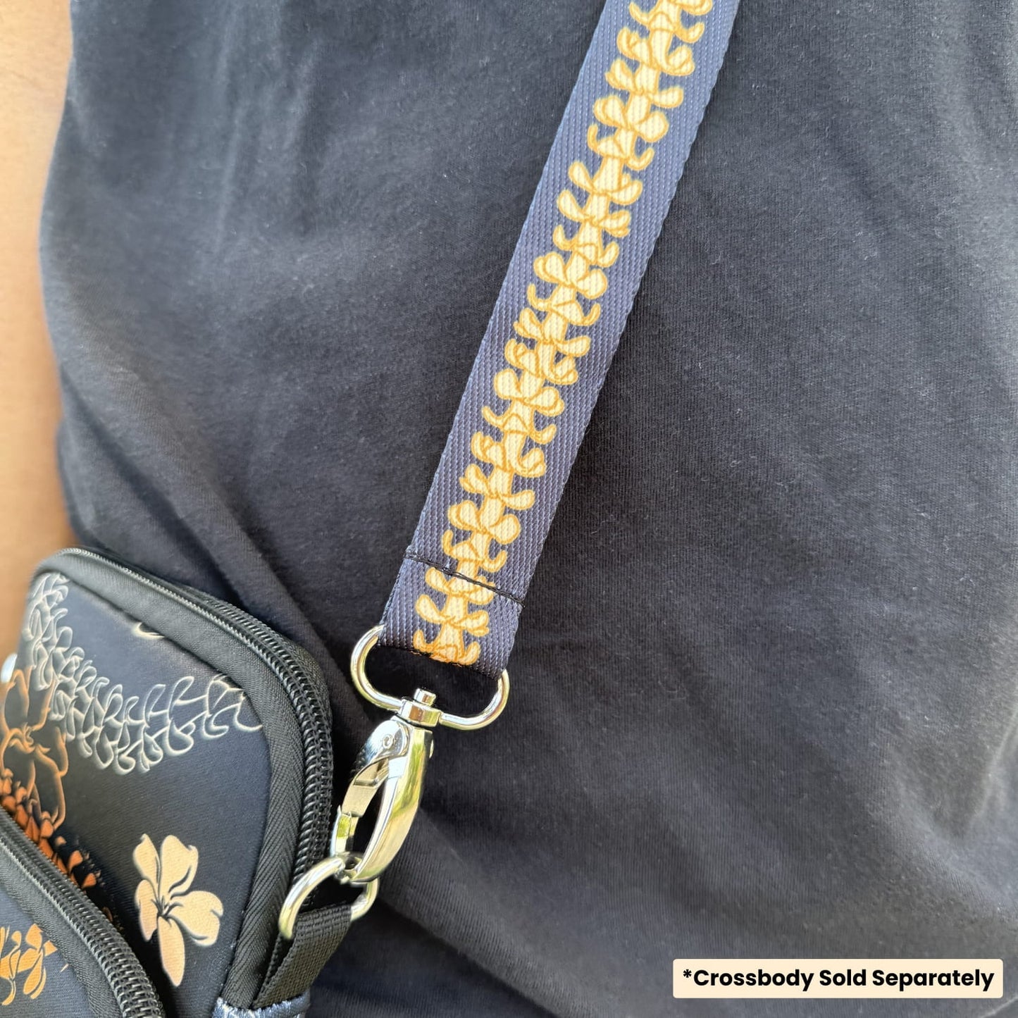 Lei Strap for Cell Phone Crossbody (Orange)