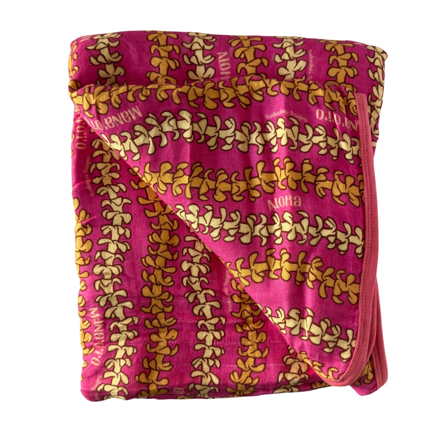 puakenikeni lei muslin blanket - Puakenikeni Box - February 2025 - from Puakenikeni Designs