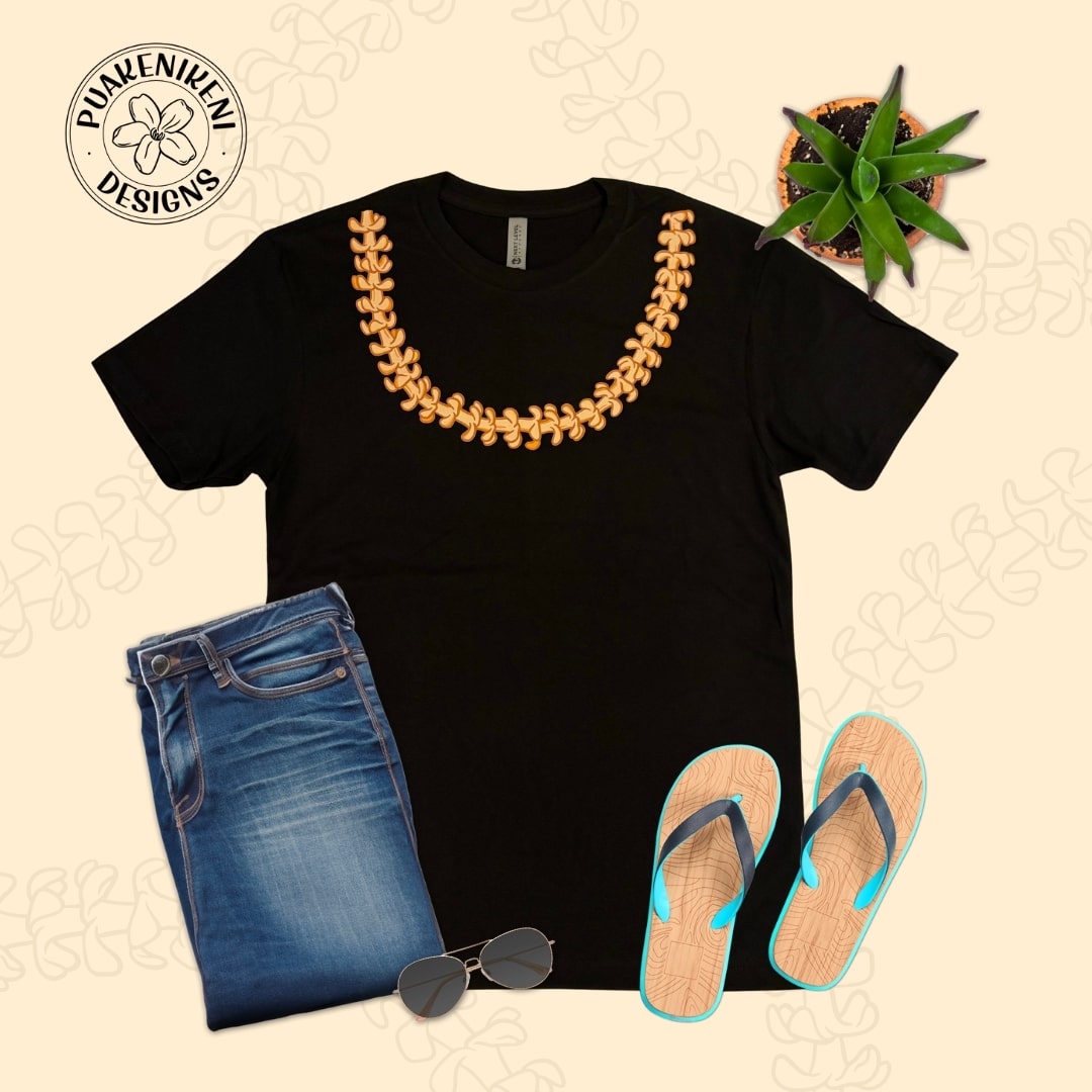 Puakenikeni Lei T-Shirt Club Mock-Up - Blue - Puakenikeni Designs-min.jpg__PID:742e00b4-e00e-46bc-8d17-25ebef2ce5c0