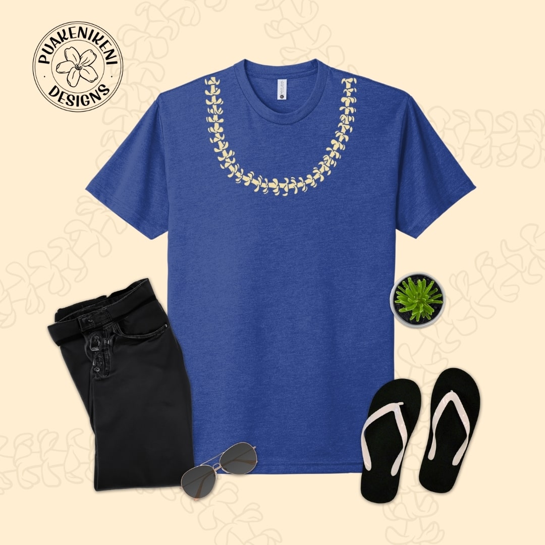 Puakenikeni Lei T-Shirt Club Mock-Up - Red - Puakenikeni Designs-min.jpg__PID:2e00b4e0-0ee6-4c8d-9725-ebef2ce5c0f4