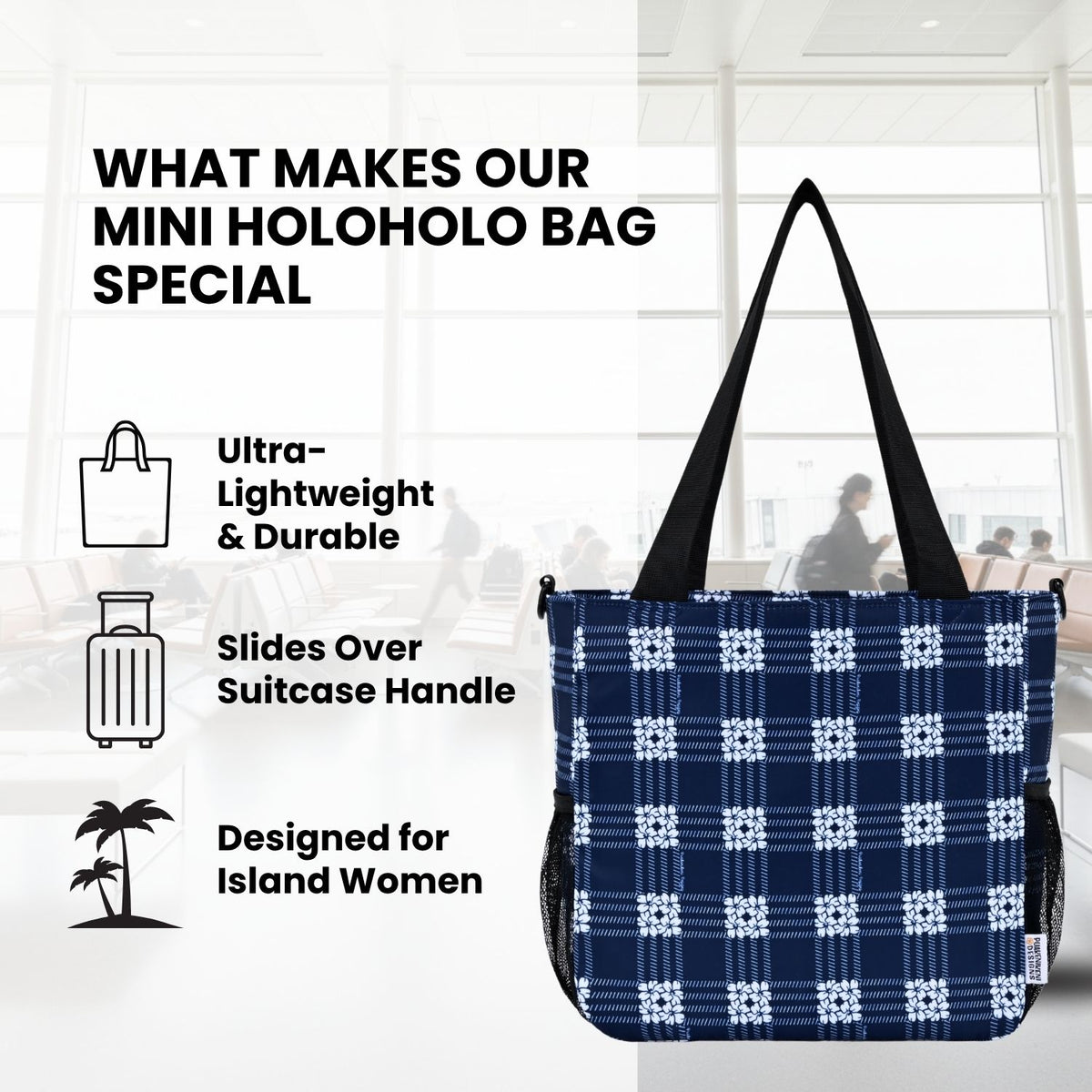 Mini Holoholo Bag (Palaka Blue)