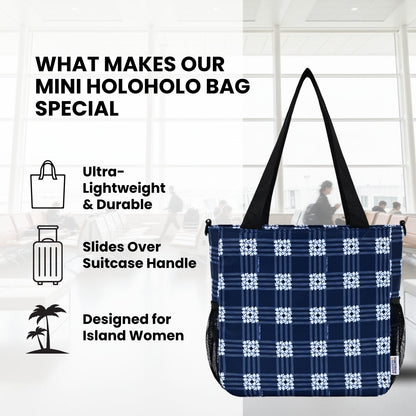 Mini Holoholo Bag (Palaka Blue)