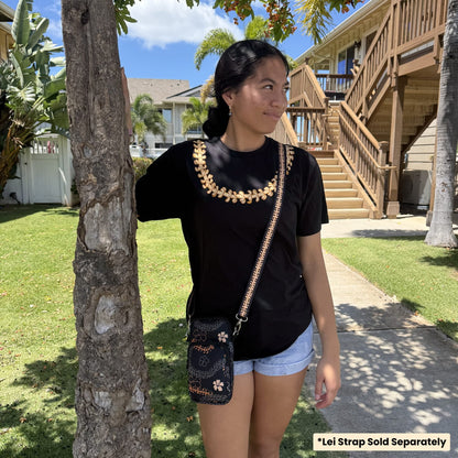 Cell Phone Crossbody (Ha'aheo Black & Orange)