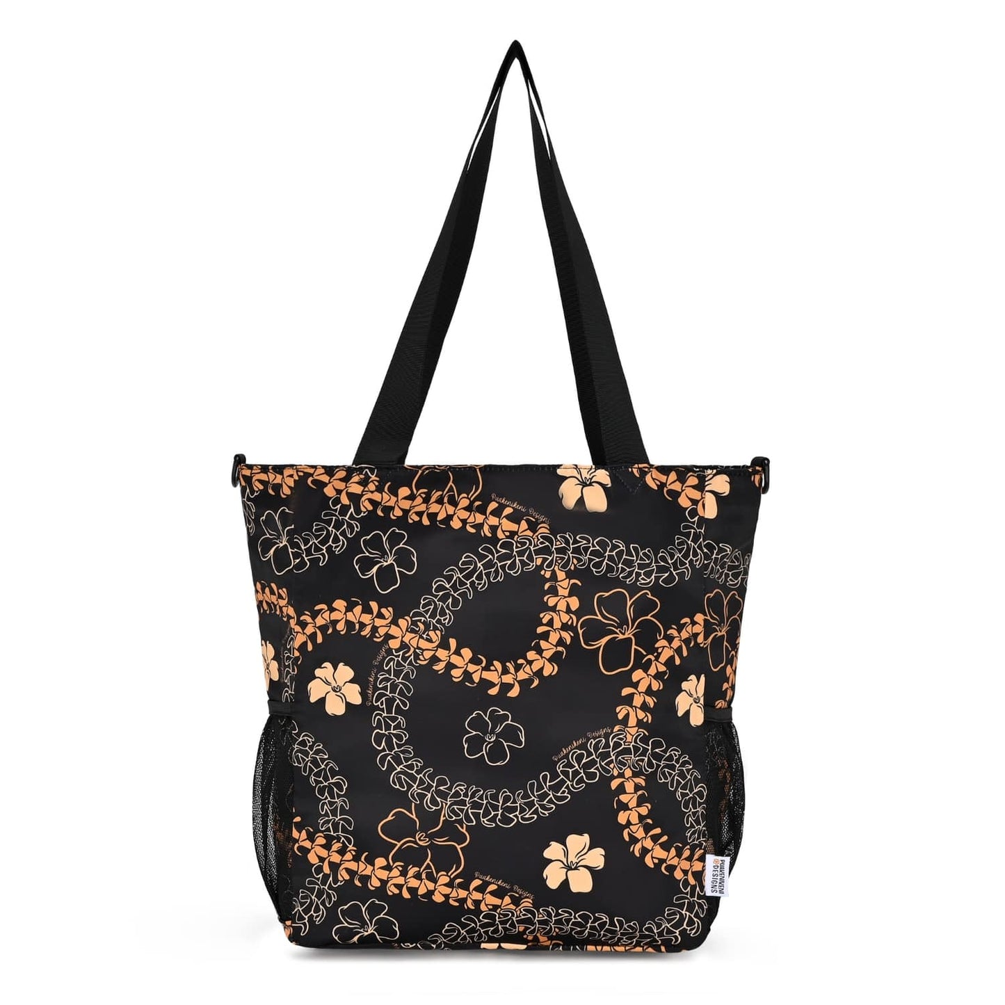 Holoholo Bag with Crossbody Strap (Ha'aheo Black & Orange)