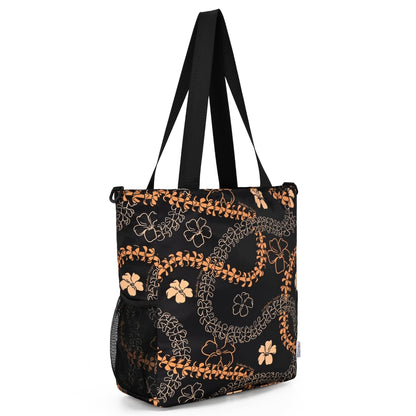 Holoholo Bag with Crossbody Strap (Ha'aheo Black & Orange)