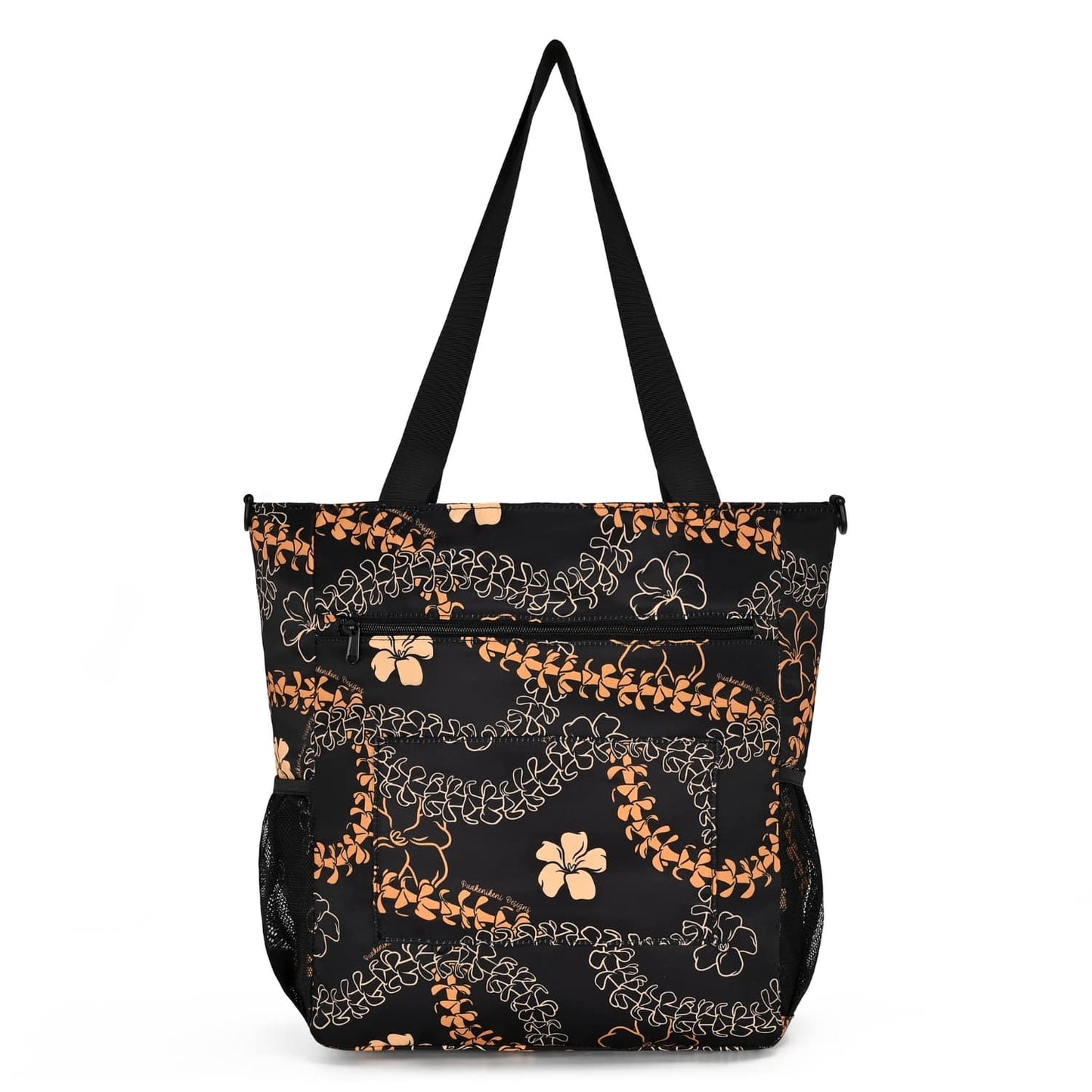 Holoholo Bag with Crossbody Strap (Ha'aheo Black & Orange)