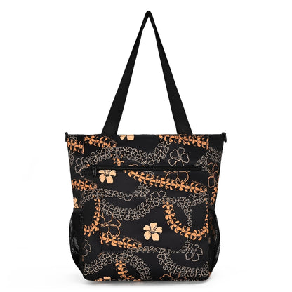 Holoholo Bag with Crossbody Strap (Ha'aheo Black & Orange)