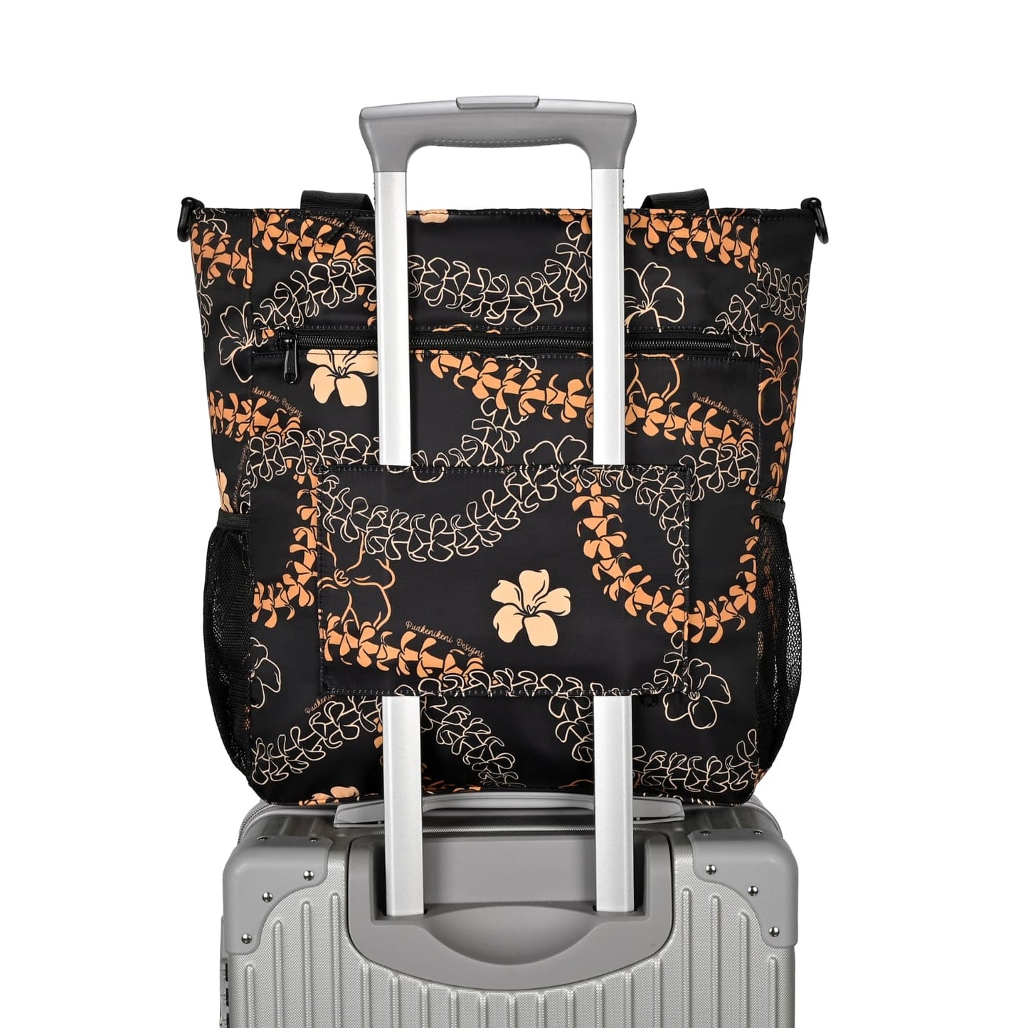 Holoholo Bag with Crossbody Strap (Ha'aheo Black & Orange)