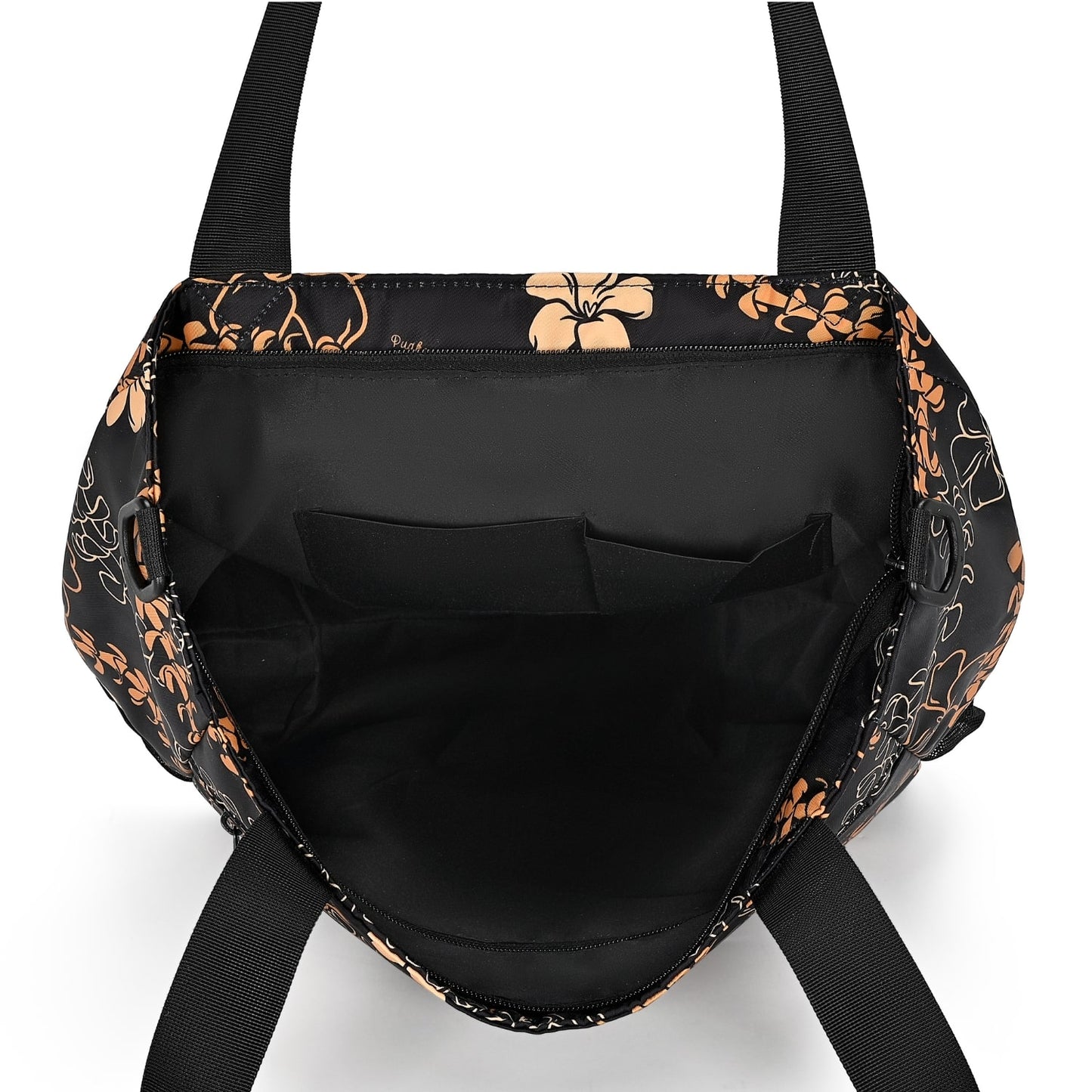Holoholo Bag with Crossbody Strap (Ha'aheo Black & Orange)