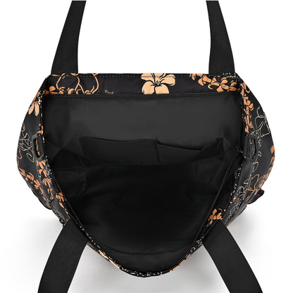 Holoholo Bag with Crossbody Strap (Ha'aheo Black & Orange)