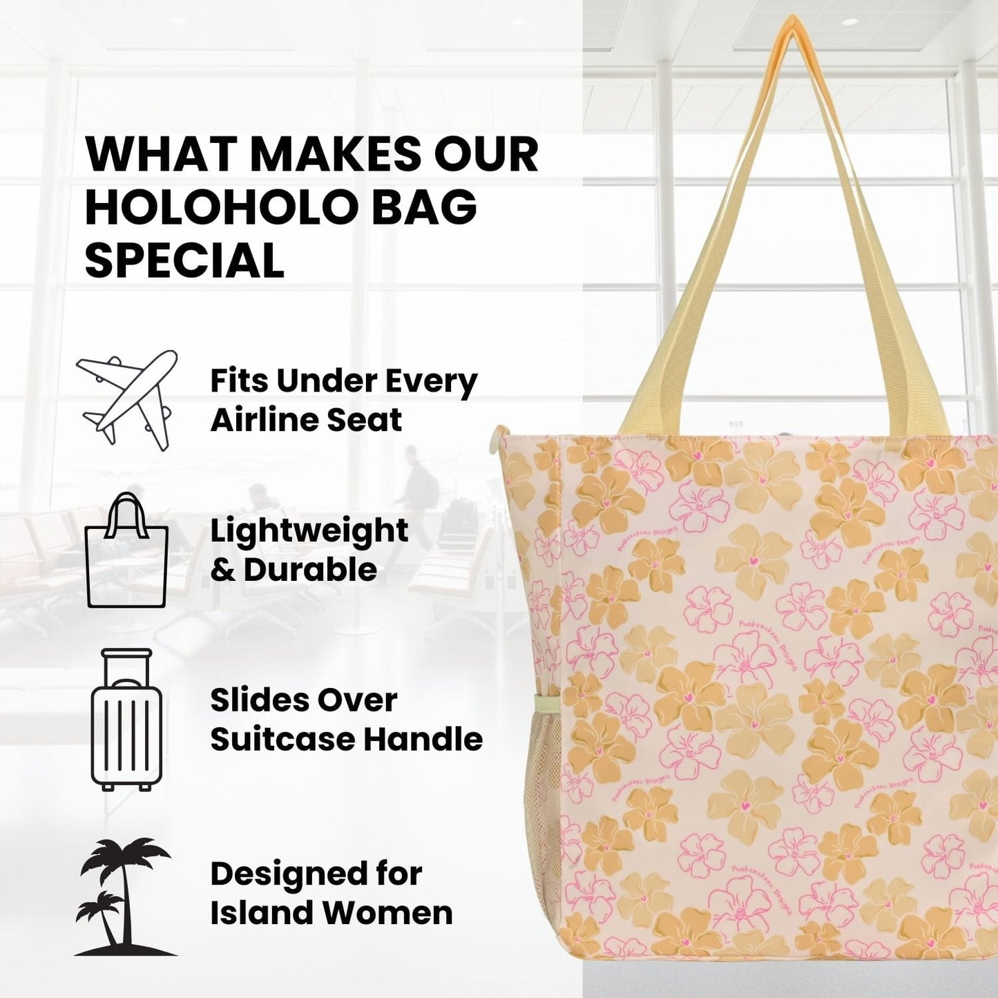 Holoholo Bag with Crossbody Strap (Puʻuwai Creamy Latte)