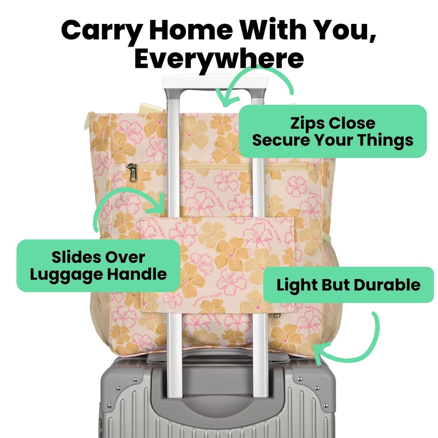 Holoholo Bag with Crossbody Strap (Puʻuwai Creamy Latte)