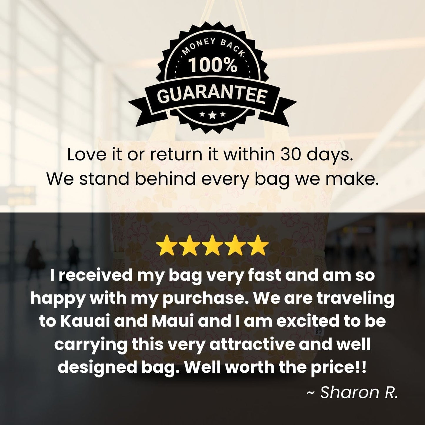 Holoholo Bag with Crossbody Strap (Puʻuwai Creamy Latte)