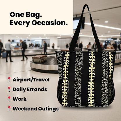 Holoholo Bag with Crossbody Strap (Beige Lei)