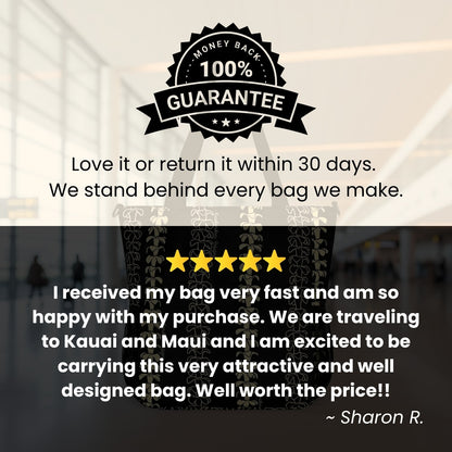 Holoholo Bag with Crossbody Strap (Beige Lei)