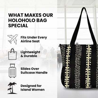 Holoholo Bag with Crossbody Strap (Beige Lei)
