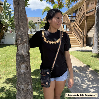 Lei Strap for Cell Phone Crossbody (Orange)