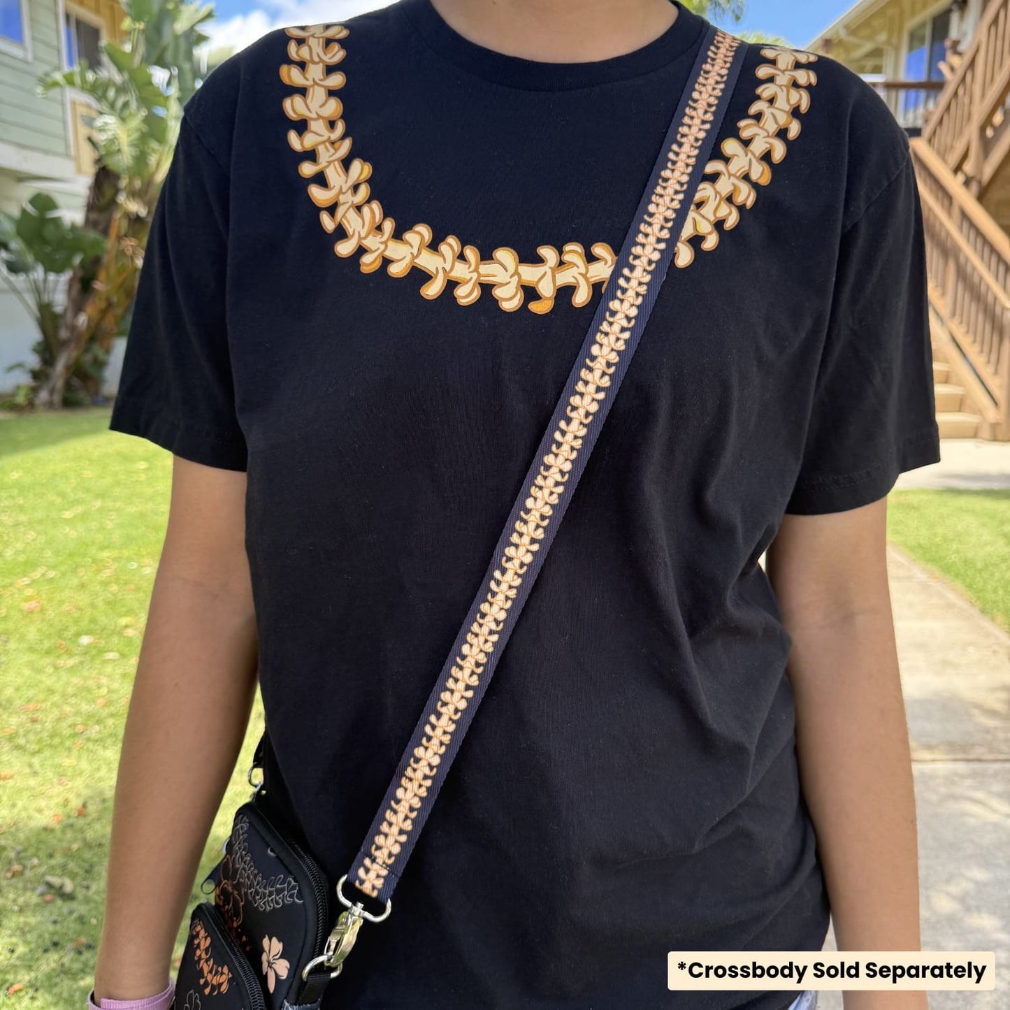 Lei Strap for Cell Phone Crossbody (Orange)