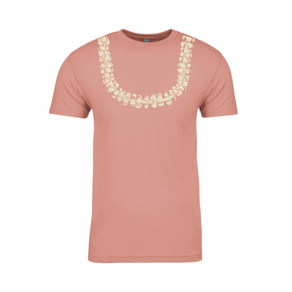 Puakenikeni Lei T-Shirt (Pink/Cream Lei)