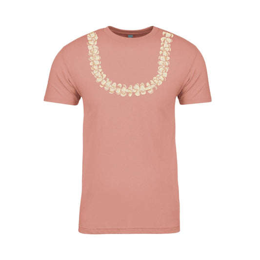Puakenikeni Lei T-Shirt (Pink/Cream Lei)