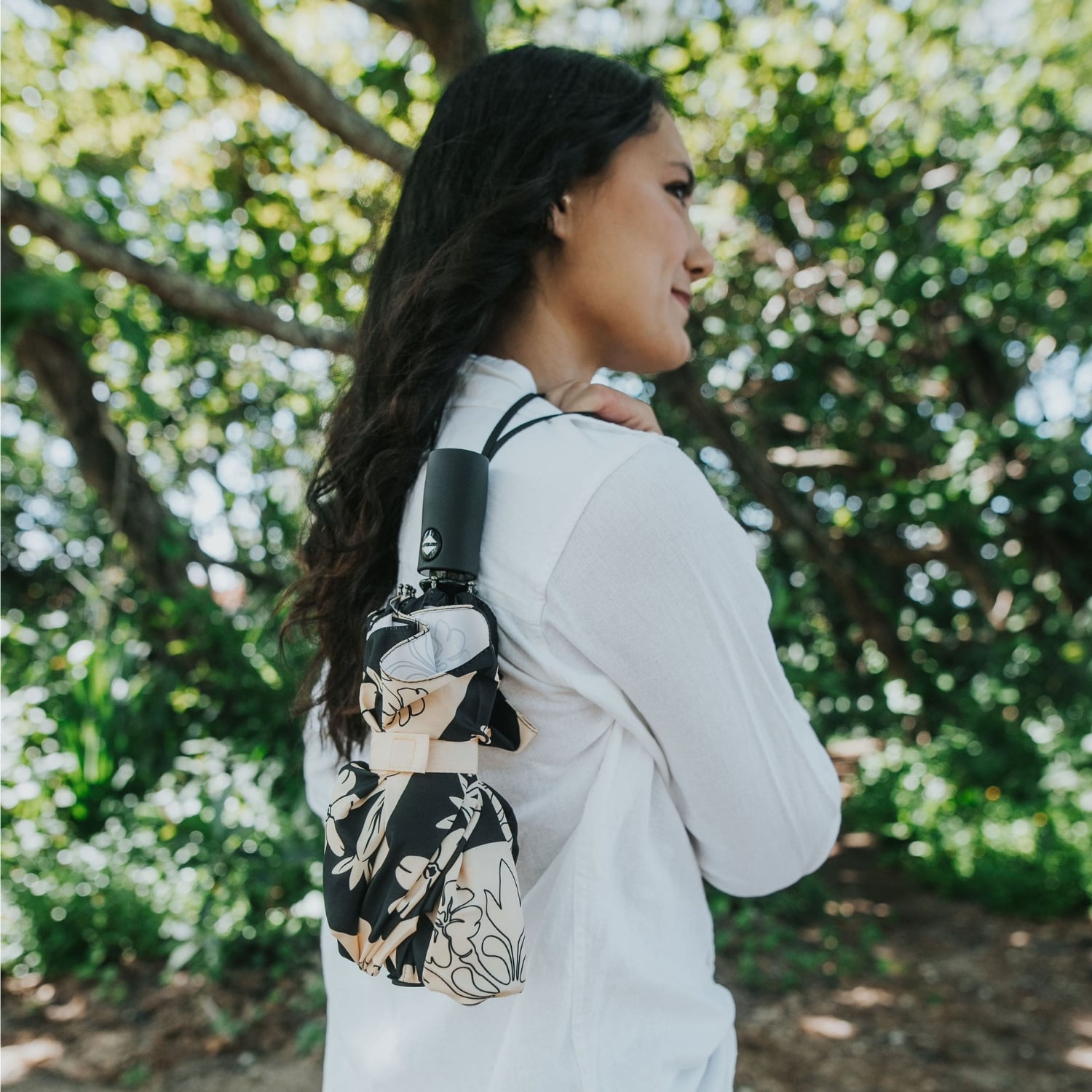 Travel Umbrella - Beige Quilt - Puakenikeni Box November 2024 from Puakenikeni Designs closed