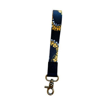 Wristlet Key Fob (Kula Black & Gold)