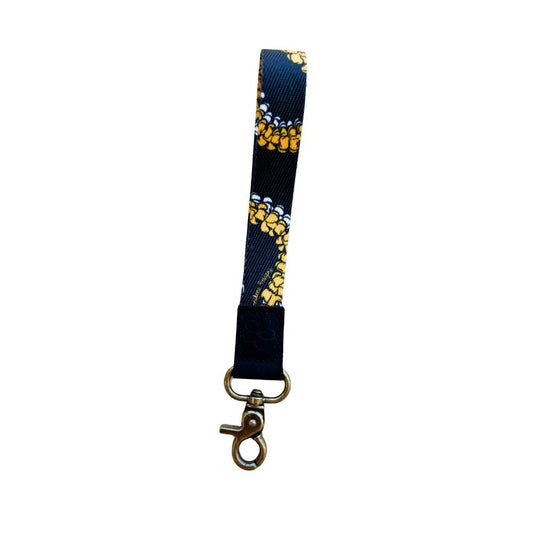 Wristlet Key Fob (Kula Black & Gold)