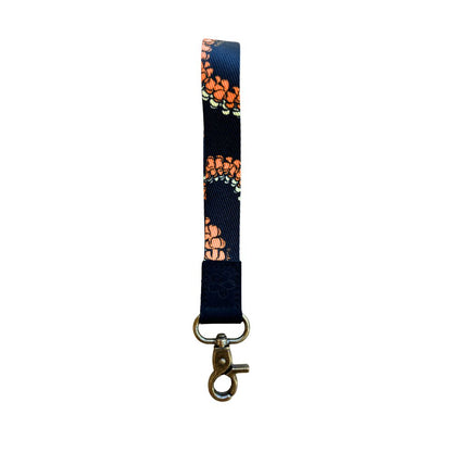 Wristlet Key Fob (Kula Black & Orange)