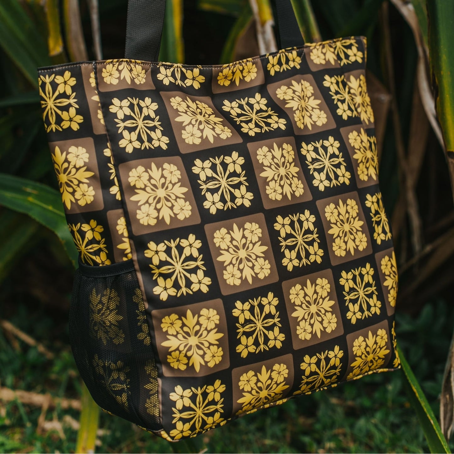 Holoholo Bag (Brown & Yellow Quilt)