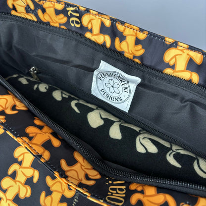 Holoholo Bag for travel, beach, hula, with puakenikeni lei Christian Faith collection by Puakenikeni Designs inside zipper pocket